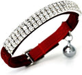 CHUKCHI Soft Velvet Safe Cat Adjustable Collar Bling Diamante by CHUKCHI