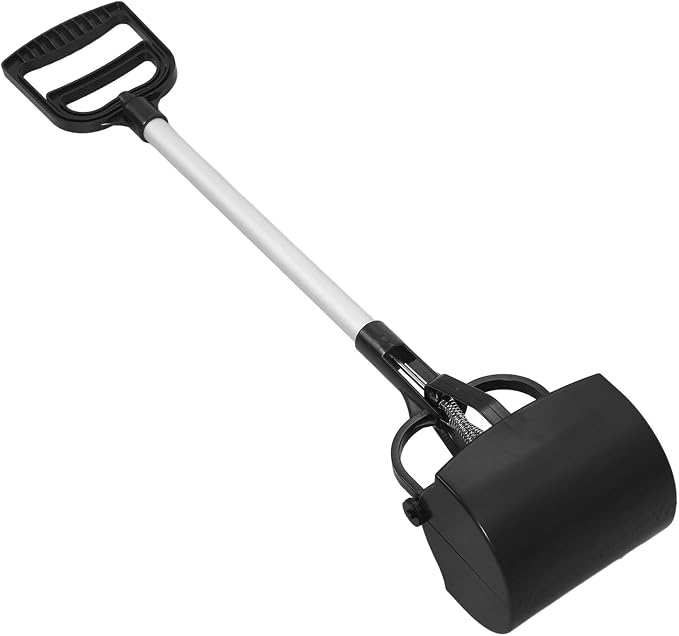 Kisangel Long Handle Pet Waste Scooper Black Dog Waste Picker Outdoor Poop by Kisangel