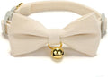 Soft Corduroy Cat Collar, Plaid Pattern, by Petiry
