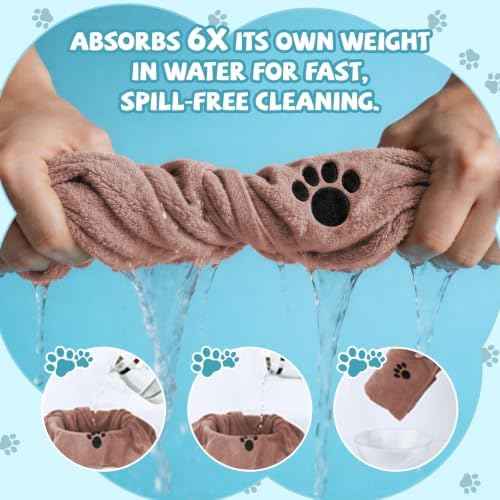 Puomue Microfiber Dog Towels for Drying Dogs, Super Absorbent and Soft