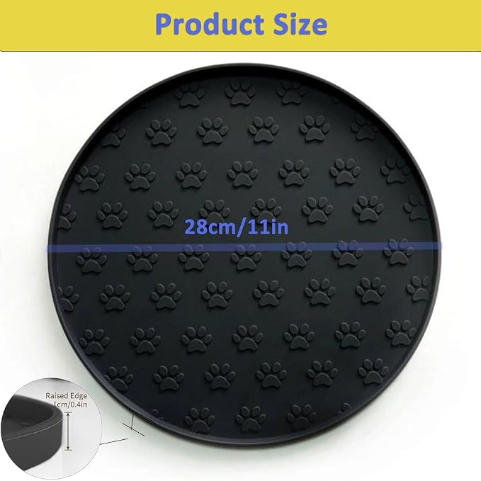 Dog Food Mat for Food and Water, Waterproof Pet Food Mat - Image 2