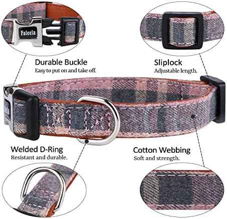 Faleela Cute Soft Girl Dog Collar with Bow, Bowtie Dog Collar for