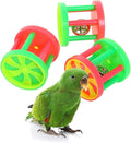 QBLEEV Bird Roller Rattles Toys, Parrot Foot Toys, Foraging Chewing Bell by QBLEEV
