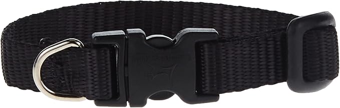 LupinePet Basics 1/2" Black 6-9" Adjustable Collar - Image 2
