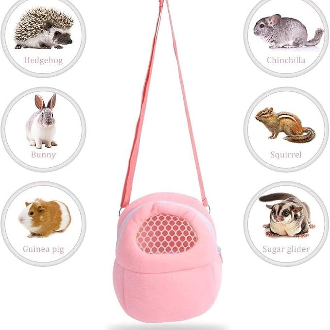 Pet Carrier Backpack for Small Animals, Travel Handbag for Cat, Guinea Pig - Image 2