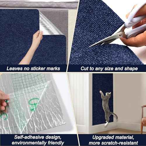 Cat Scratching Mat, 118.5"x15.9" Trimmable Self-Adhesive Cat Scratch