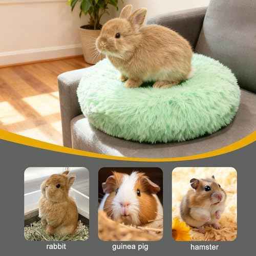 Bunny Rabbit Hideout Bed Small Animal Bedding Donut-Shaped Burrowing