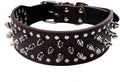 Serijoars Spiked Studded Dog Collar, PU Leather Dog Collar, Adjustable Pet by Serijoars