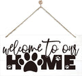 Welcome Sign for Front Door, Front Door Decor Wooden Hanging Sign for Wall Decor by corner+wind