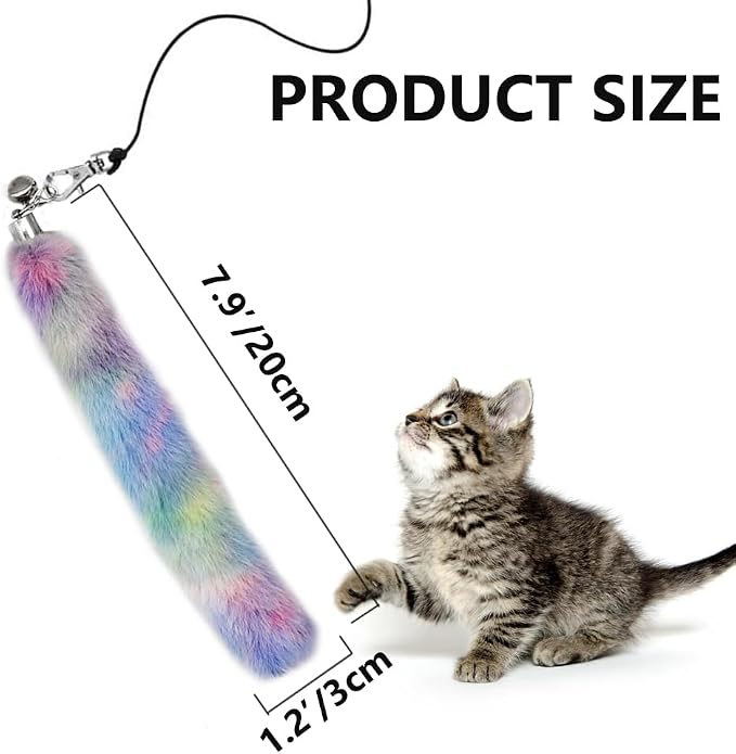 LASOCUHOO Cat Worm Toys, Interactive Cat Wand Replacement Refill Attachments - Image 4