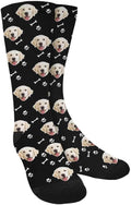 Custom Face Socks, Personalized Dog Lover Pet Photo Picture on Socks Unisex by Enjoy-yjl