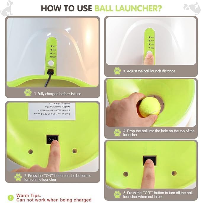 Automatic Dog Ball Launcher, Dog Ball Thrower Machine - Image 4