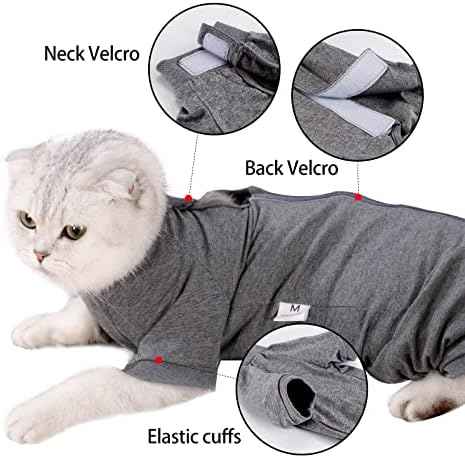 LIANZIMAU Cat Surgical Recovery Suit Professional for Male Female Dog