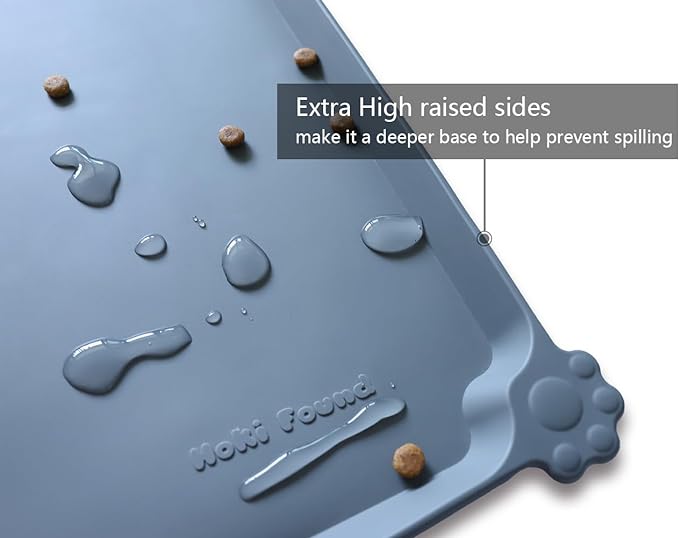 Hoki Found X-Large Silicone Non Slip Pet Dog Cat Bowl Mats - Image 2