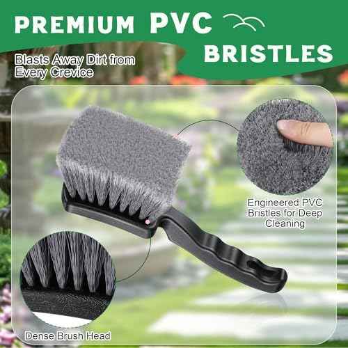 Brush for Bird Baths, Bird Bath Cleaner with Ergonomic Handle and PVC