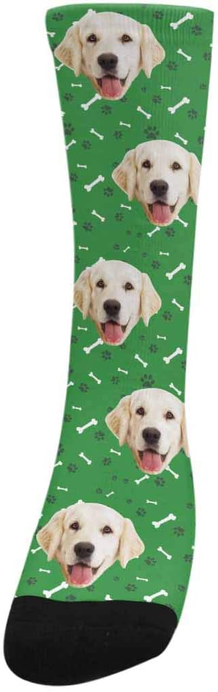 MyPupSocks Custom Personalized Photo Pet Face Socks, Cat and Dog Tracks Paws - Image 4