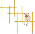 TNZMART 2.6 FT Dog Agility Obstacle Course Backyard Set Wave Poles and by TNZMART