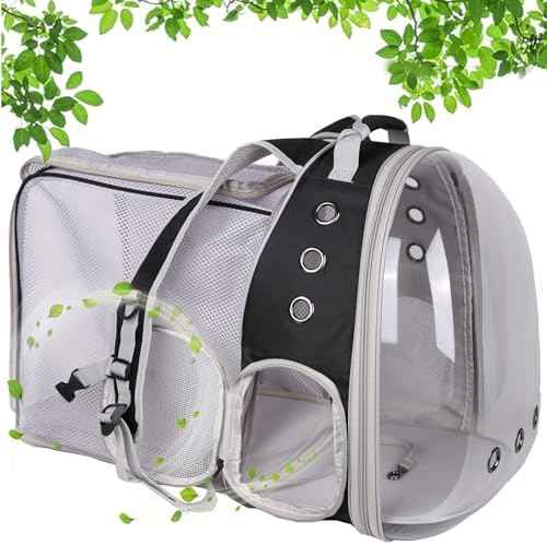 Square Back Extension Pet Backpack Carrier for Cat and Small Puppy up