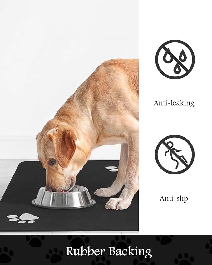 Pet Feeding Mat-Absorbent Dog Mat - Image 5