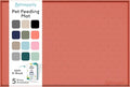 Dog Food Mat - 28x18 Raised Edges Dogs Mat by PETHAPPILY