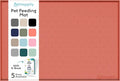 Dog Food Mat - 24x15 Raised Edges Dogs Mat by PETHAPPILY