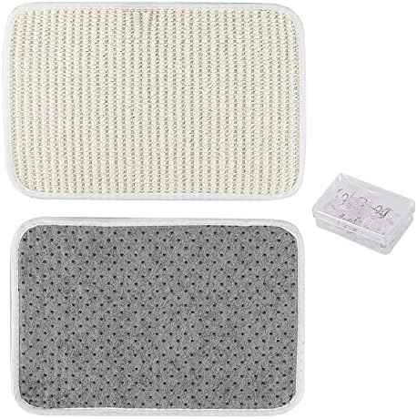 2PCS Cat Scratcher Mat Sofa Protector Natural Sisal Cat Scratching Mat