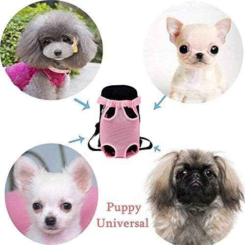 Dog Carrier Pink Legs Out Front Pet Carrier Backpack Comfortable Puppy