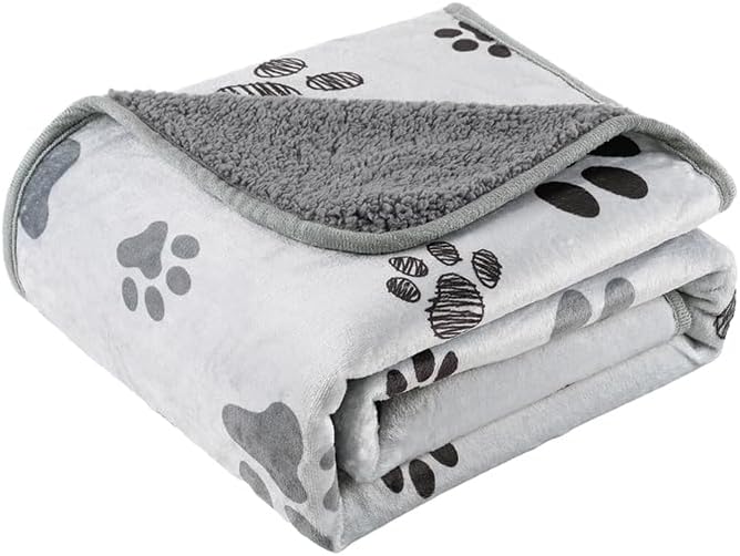 Waterproof Dog Blankets Pet Blanket 60"x80", Soft Fluffy Sofa Car Bed Protector by CAPTSNOOZE