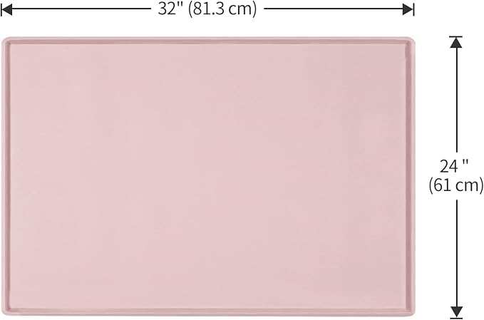 Dog Food Mat, Silicone Waterproof Food Tray, Non Slip Pet Bowl Mats Placemat - Image 5