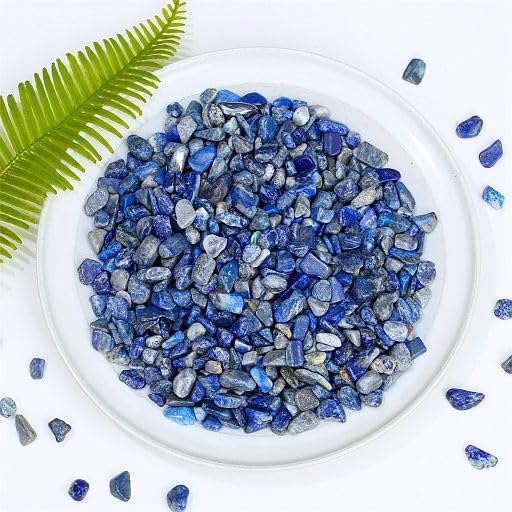 YATOJUZI Lapis Lazuli Aquarium Gravel Rocks Bulk Wholesale Tumbled Crystals - Image 2