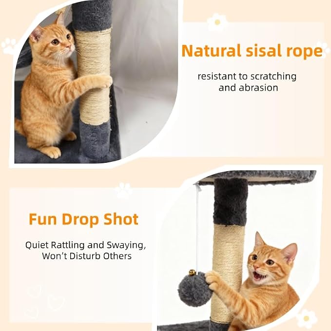 Cat Tree 60.63 inches Cat Tower - Image 3