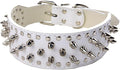 Serijoars Spiked Studded Dog Collar, PU Leather Dog Collar, Adjustable Pet by Serijoars