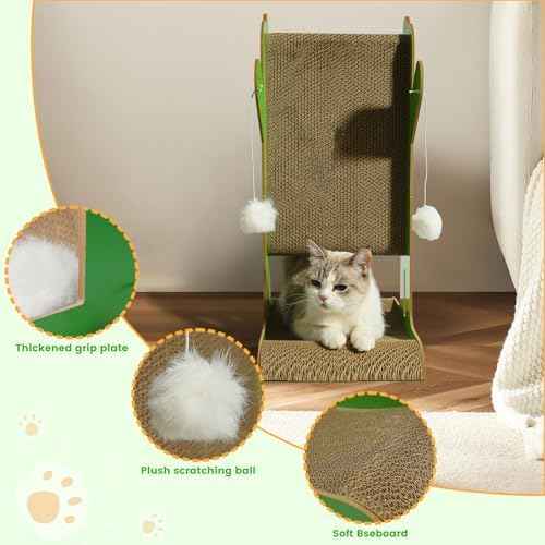 YEMOO Cat Scratcher, Double-Sided Cat Cardboard Scratcher, T Shaped