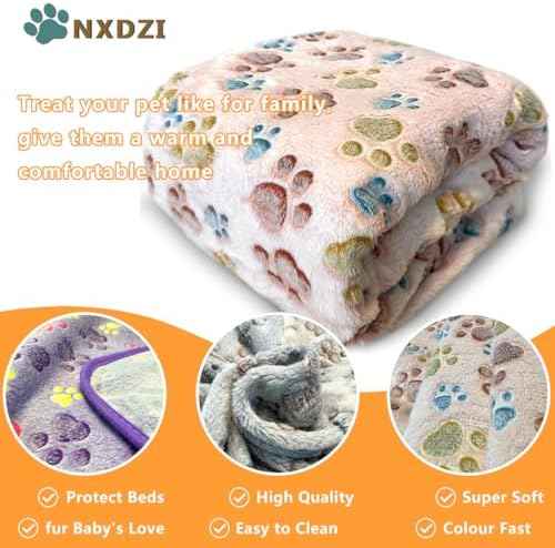 Dog Blankets for Large Dogs, 3 Pcs Dog Blanket Washable, Soft Fluffy