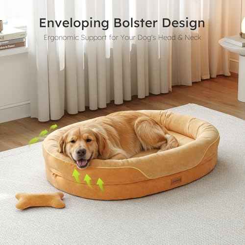 CWAWZ XL Orthopedic Dog Bed, Extra Large Dog Bed, Dog Sofa for Large