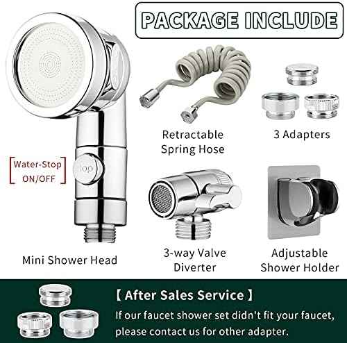 ZCONIEY Sink Faucet Sprayer Attachment Hair Pet Rinser Showerhead with