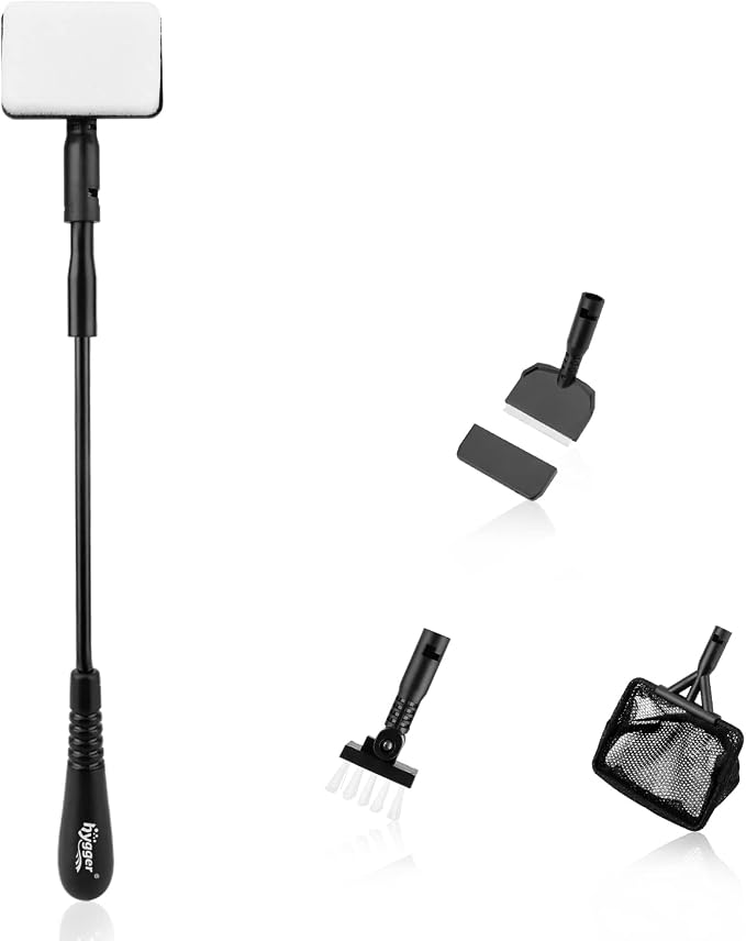 hygger Small Fish Tank Cleaner, Aquarium Cleaning Tools Kit by hygger