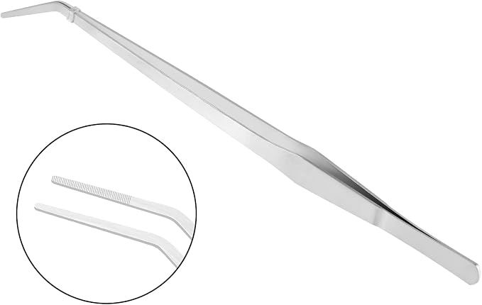 Vaincre 2PCS Long Tweezers, 15 inch Curved Aquascaping Tools, Stainless Steel - Image 5