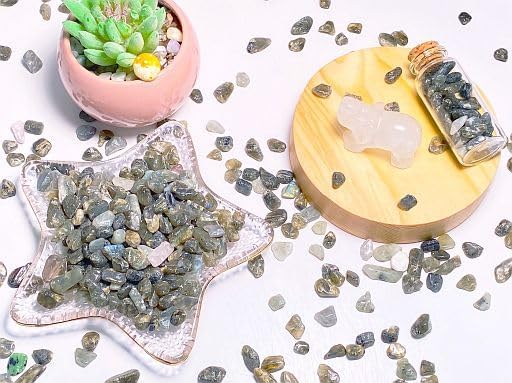 YATOJUZI Labradorite 1LB Aquarium Gravel Rocks Bulk Wholesale Tumbled Crystals - Image 3