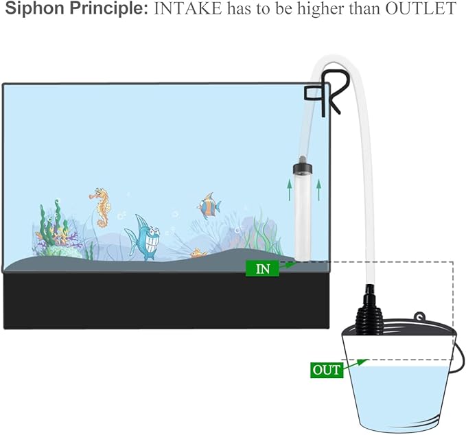 7ft Aquarium Siphon Vacuum Cleaner - Image 6