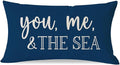 PANDICORN Summer Beach Throw Pillow Cover 12x20 Inch Sayings You Me and The Sea by PANDICORN