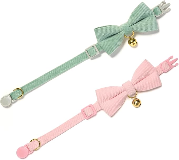2 Pack Soft Corduroy Cat Collars - Image 4