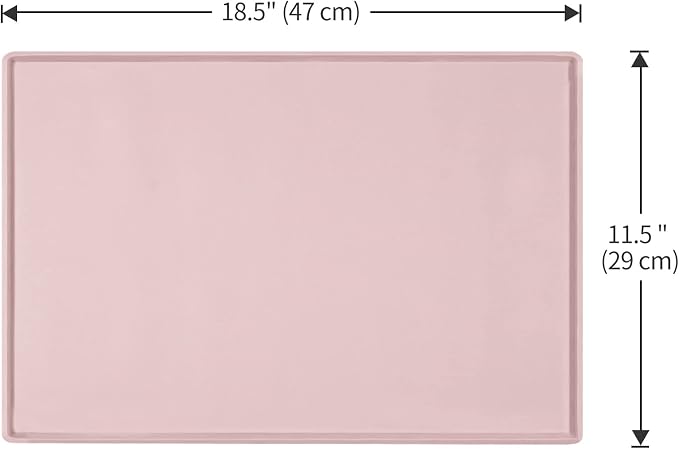 Dog Food Mat, Silicone Waterproof Food Tray, Non Slip Pet Bowl Mats Placemat - Image 5