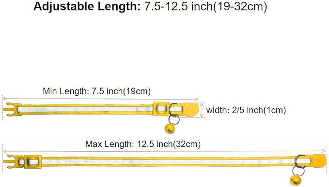 3 Pack Reflective and Breakaway Cat Collars - Image 2