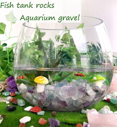 YATOJUZI 1.5lb Fluorite Aquarium Gravel Rocks Natural Tumbled Healing Crystal - Image 6