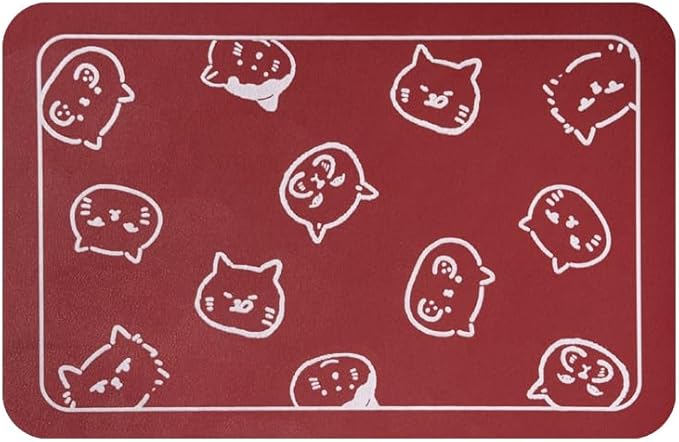 YCT Cat Food Mat, Cat Mat for Food and Water, Pet Feeding Mat, Non-Slip Super by YCT