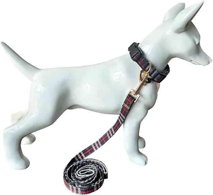SuperBuddy Dog Collar and Leash, Breathable Adjustable Dog Collar-Safe
