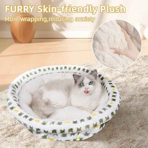AIWIKIDE Dog Sofa Bed, Anti-Anxiety Puppy Cuddler Bed for Puppy Dog &