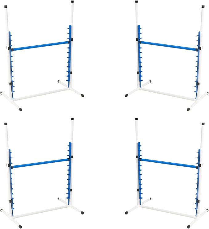Better Sporting Dogs 4 Pack Adjustable Dog Agility Bar Jumps w/Cup Strips | by BetterSportingDogs