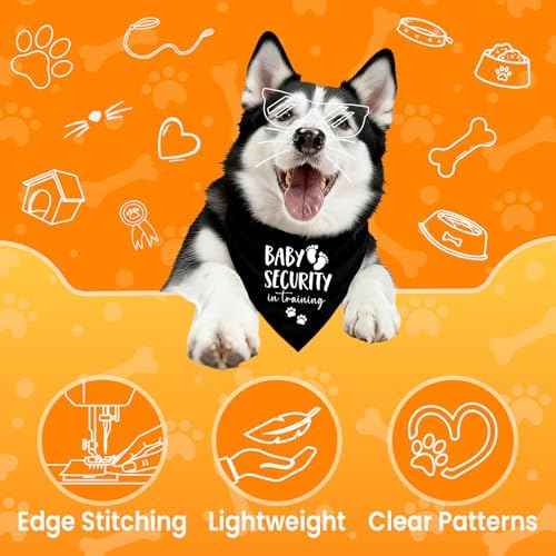 Baby Security Dog Bandana - Pregnancy Reveal Accessory for Dogs